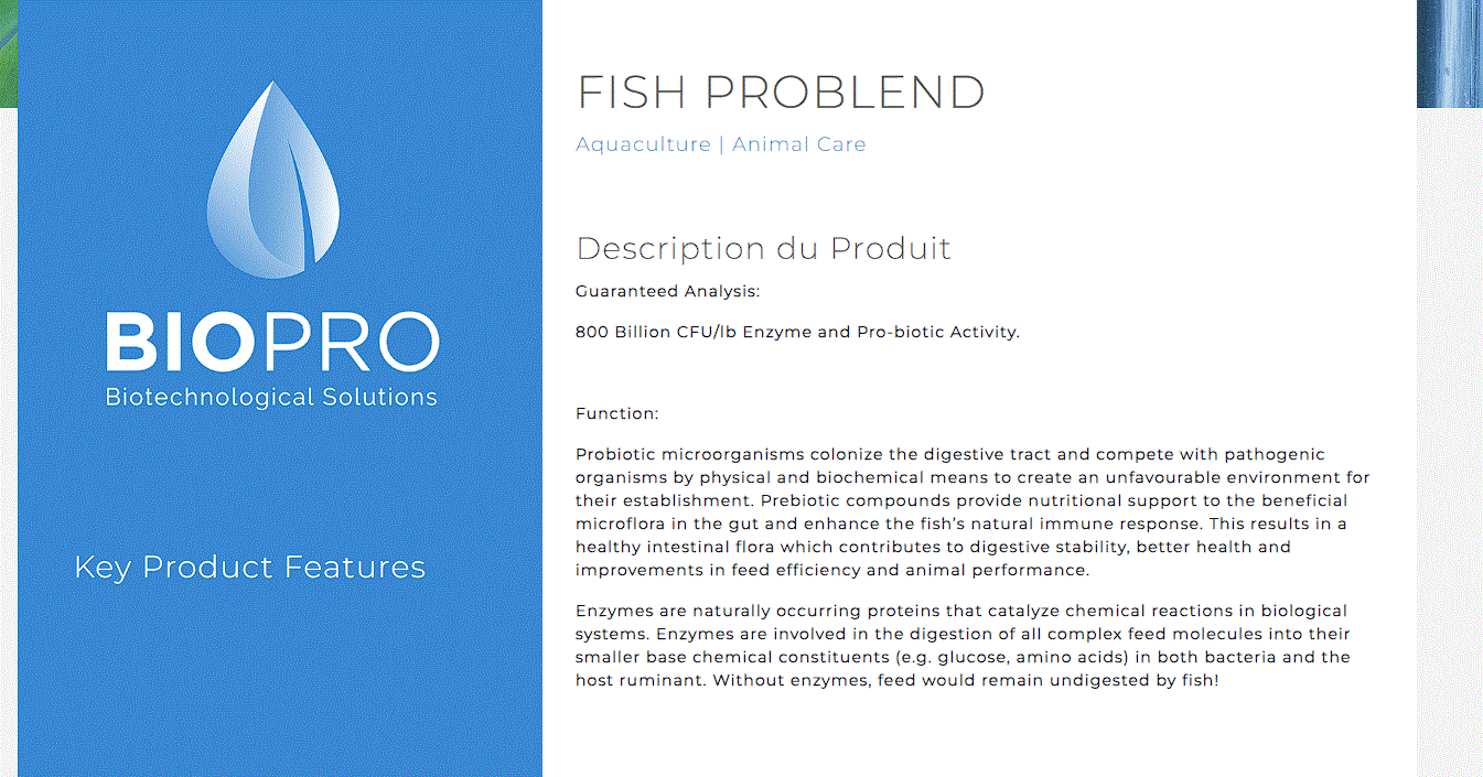 Fishpro Blend, aquaculture, fish supplement











AQUACULTURE
















Aquaculture operators of all sizes can find themselves challenged by quality issues that directly impact the well being of thBiopro SolutionBiopro SolutionBiopro SolutionFishpro Blend, aquaculture, fish supplement